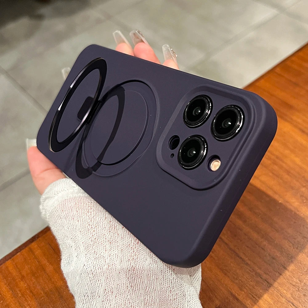 Silicone MagSafe case with Folding Stand/Holder