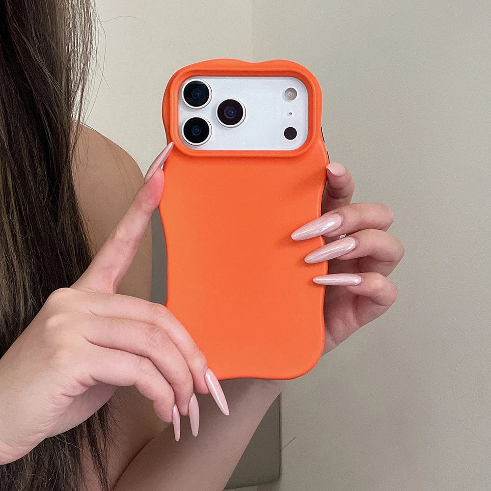 Solid Color Wavy Case