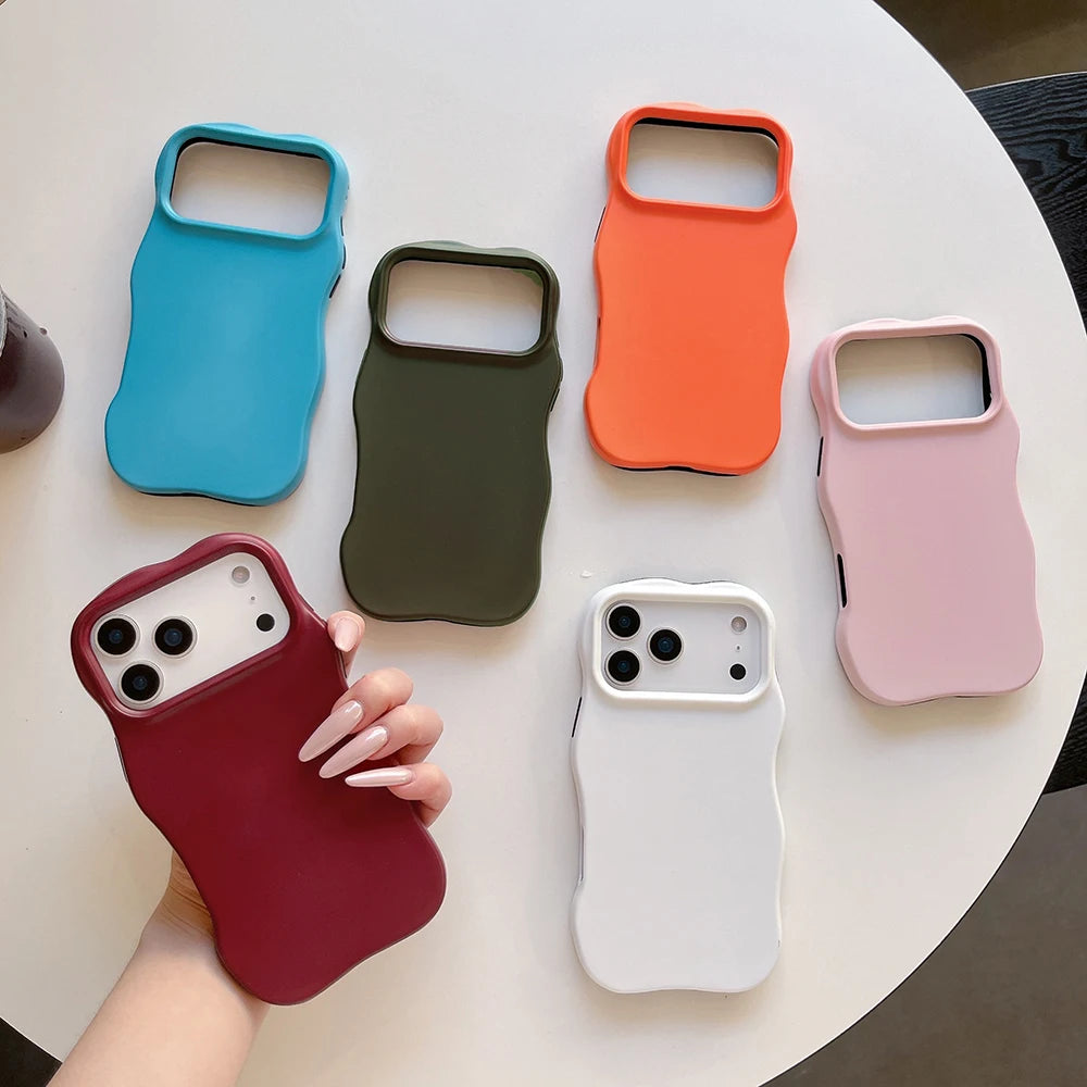 Solid Color Wavy Case