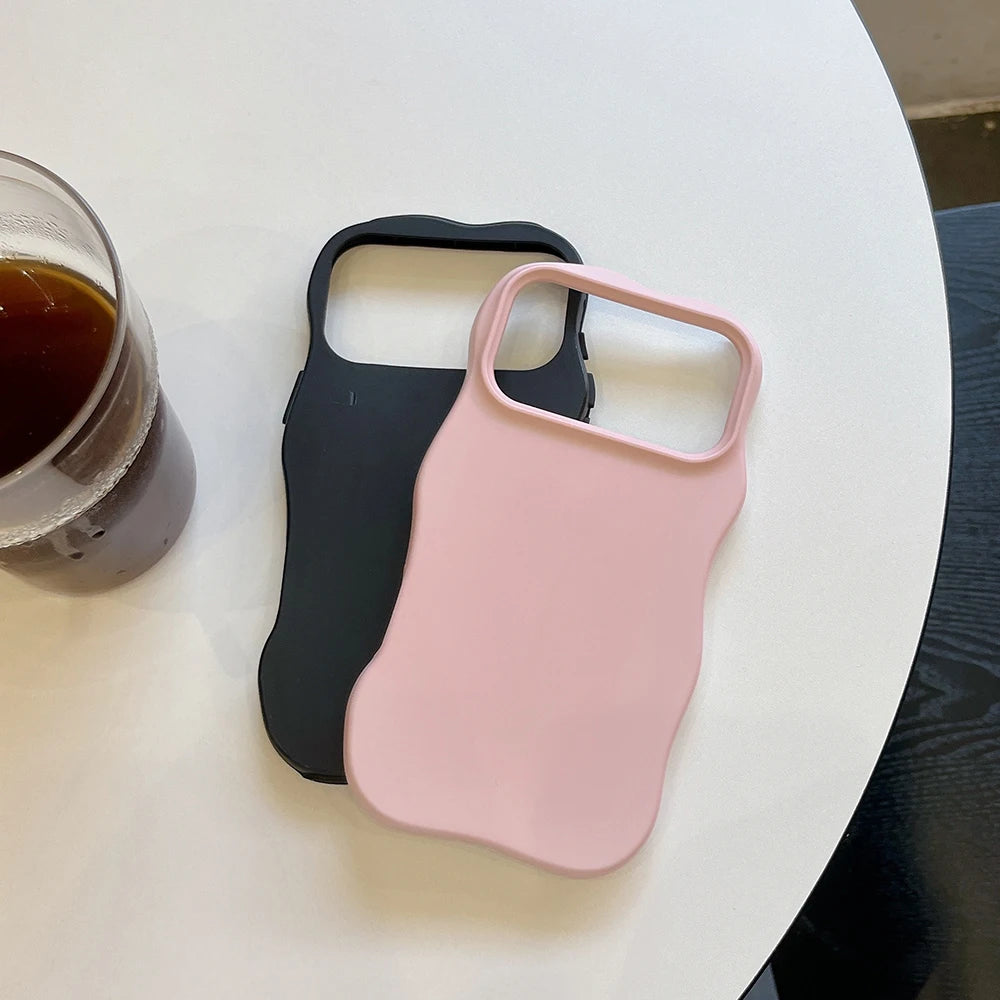 Solid Color Wavy Case