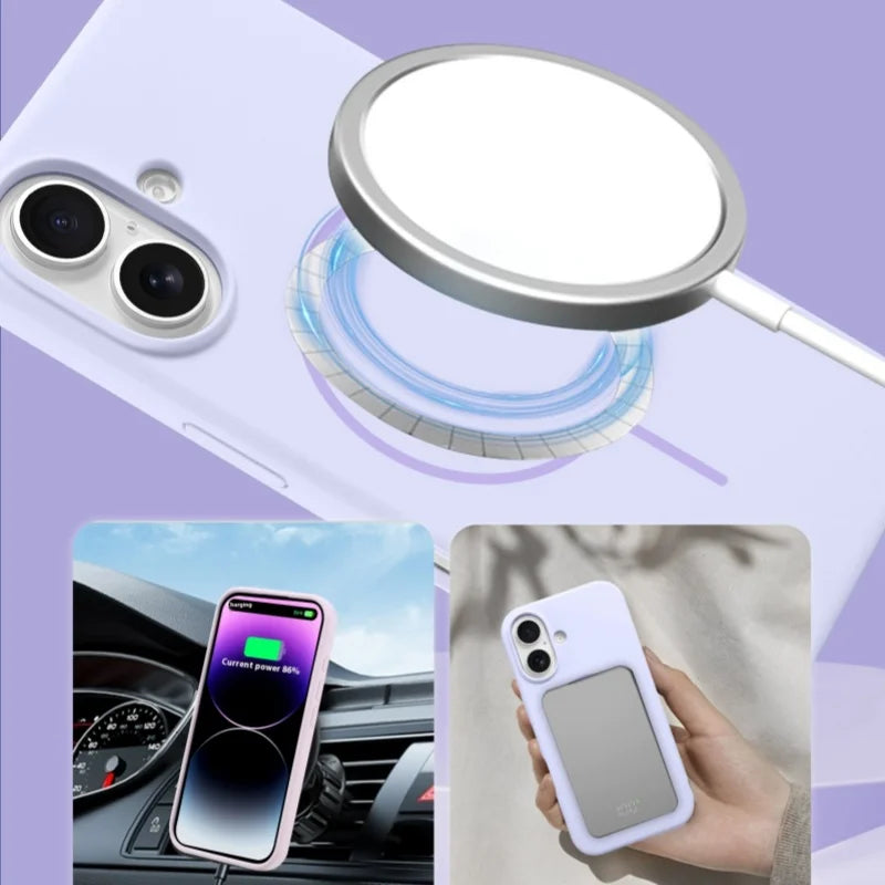 Purple Silicone MagSafe Case