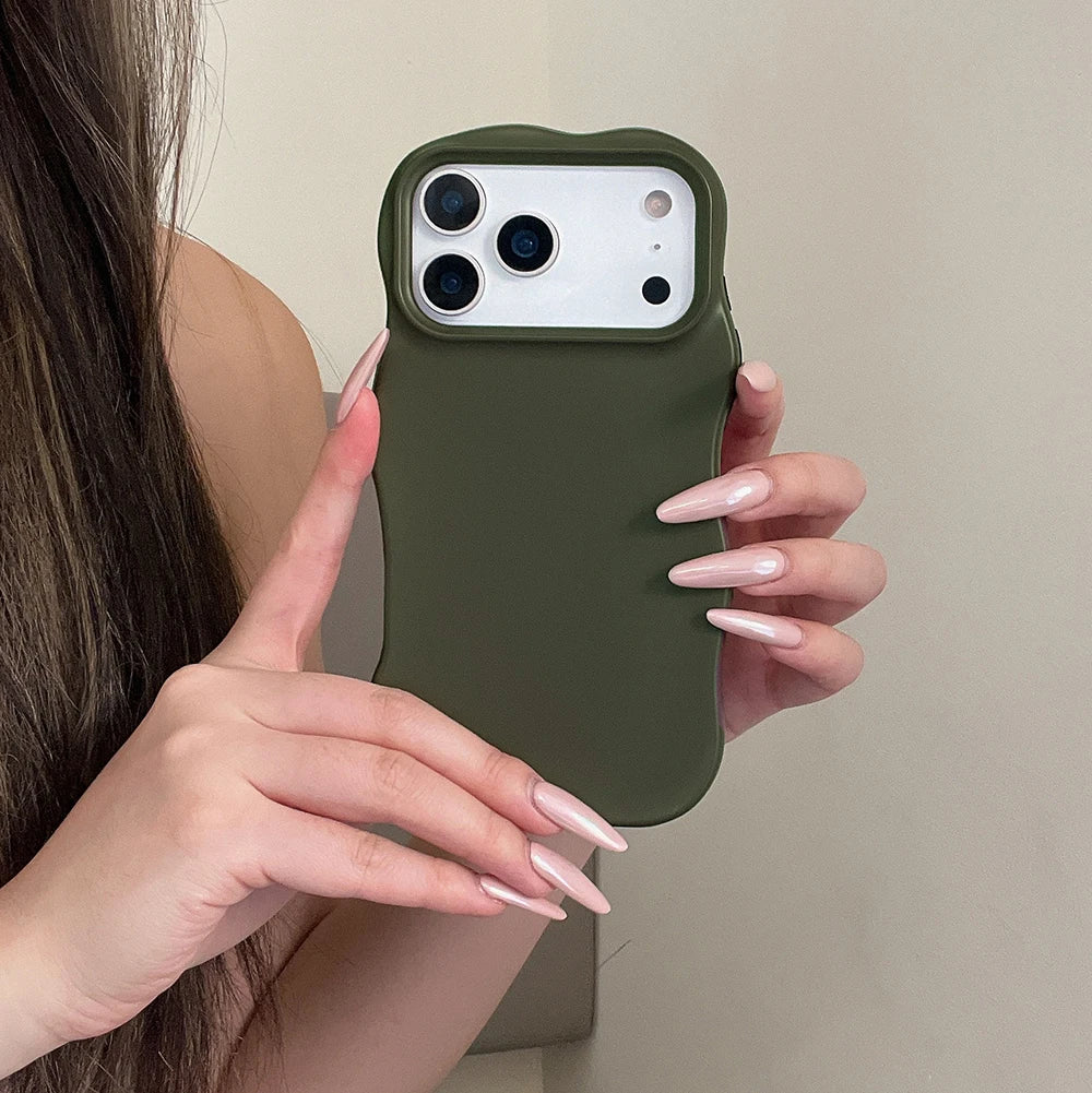 Solid Color Wavy Case
