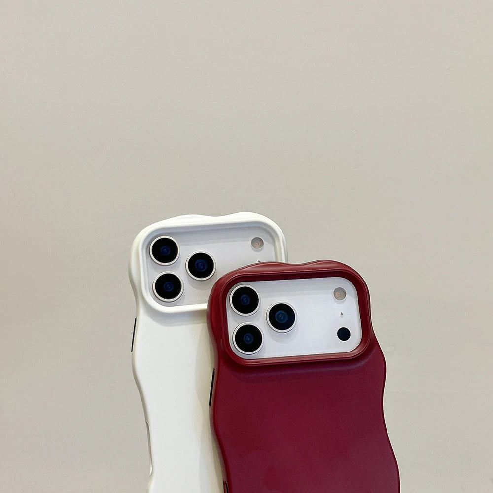 Solid Color Wavy Case