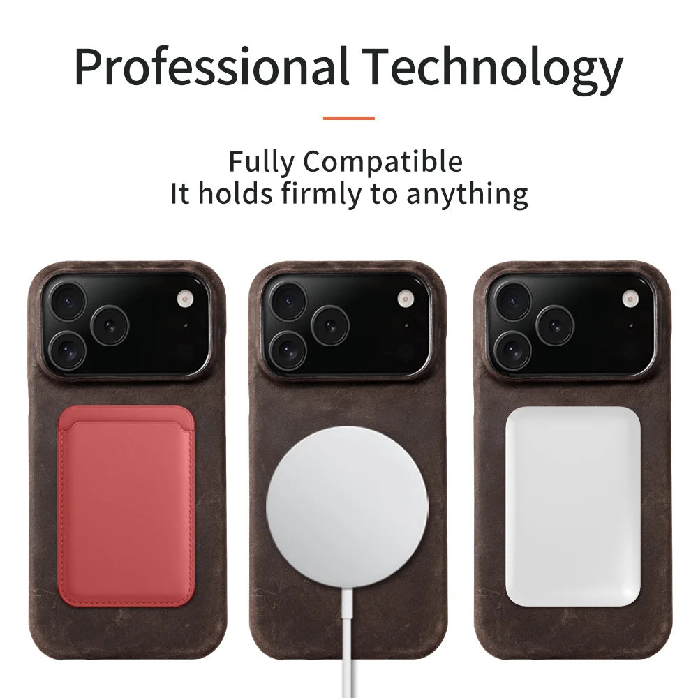 Luxury Leather MagSafe Case