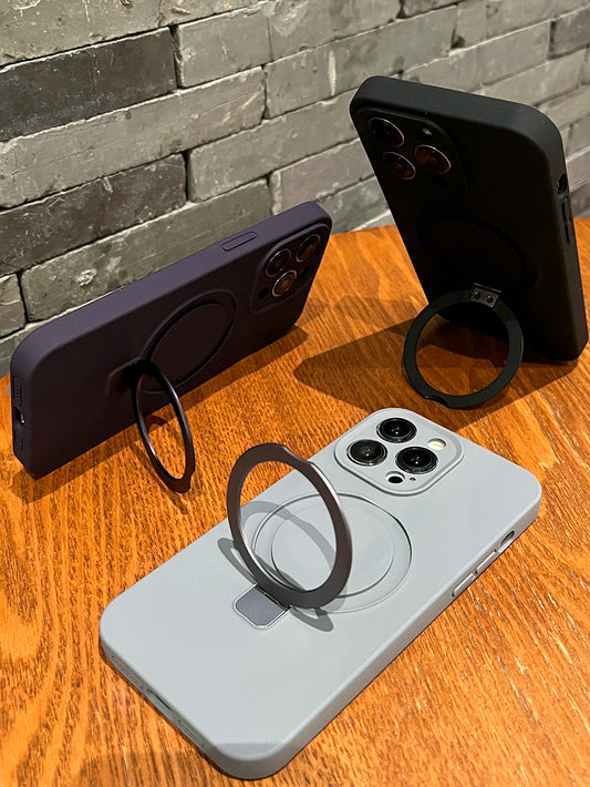 Silicone MagSafe case with Folding Stand/Holder