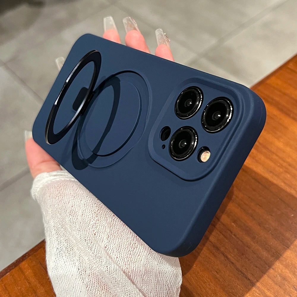 Silicone MagSafe case with Folding Stand/Holder