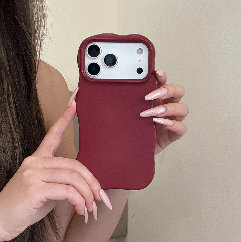 Solid Color Wavy Case