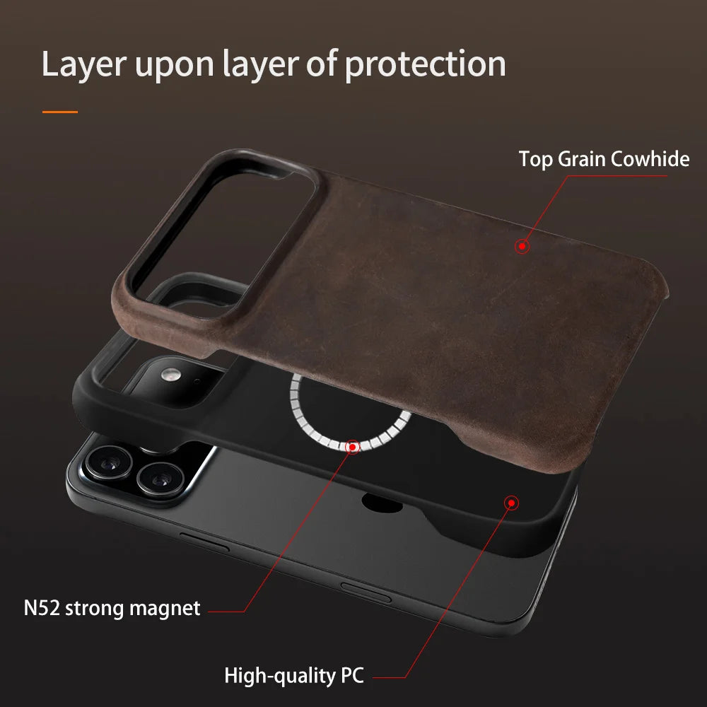 Luxury Leather MagSafe Case
