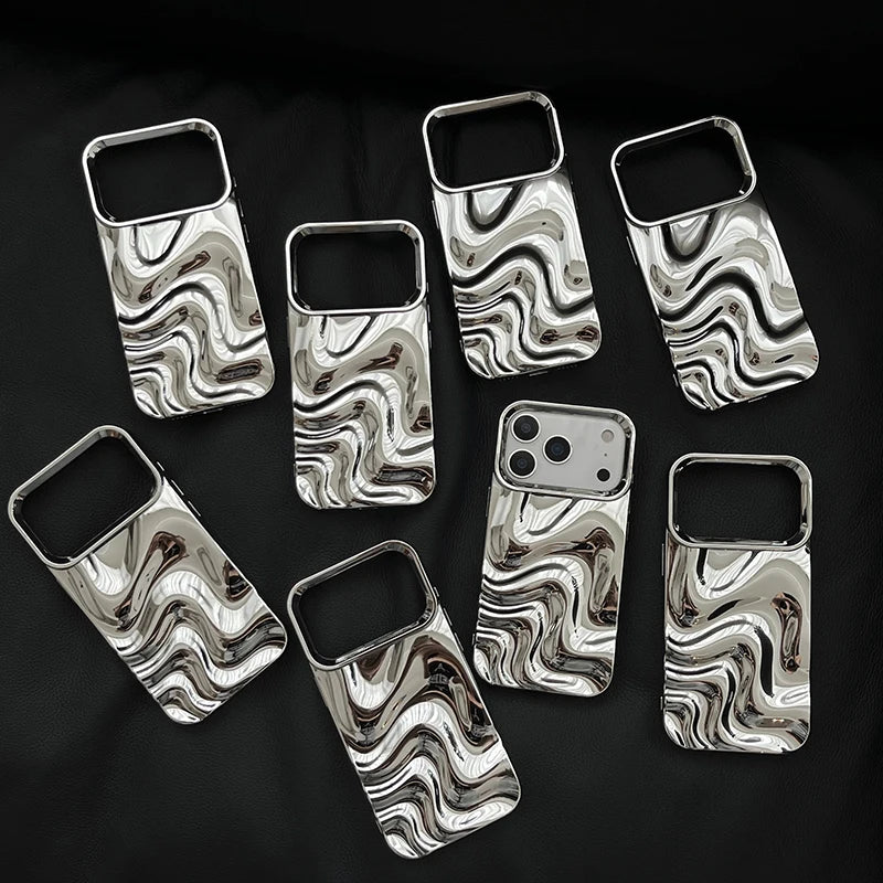 Chrome Wave Mirror Case