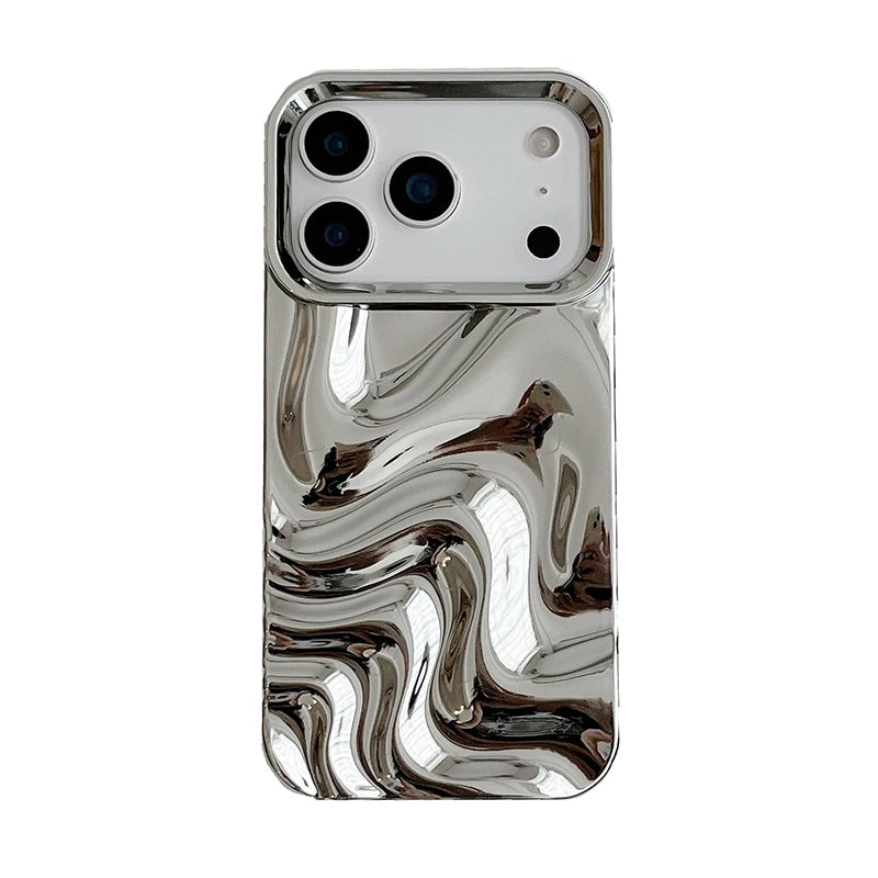 Chrome Wave Mirror Case