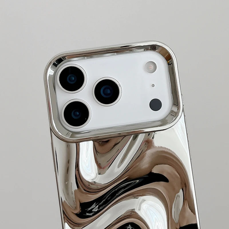 Chrome Wave Mirror Case