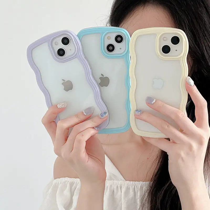 Cute Wavy Clear Case