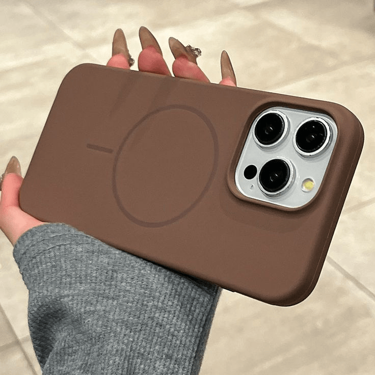 Brown Silicone MagSafe Case