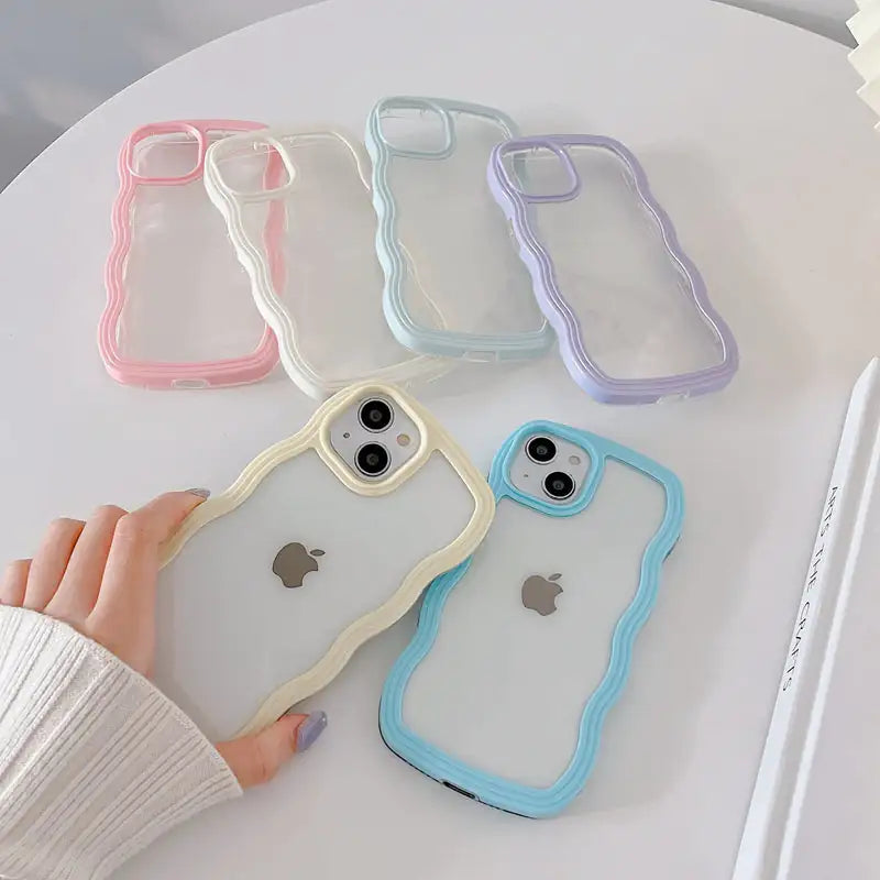 Cute Wavy Clear Case