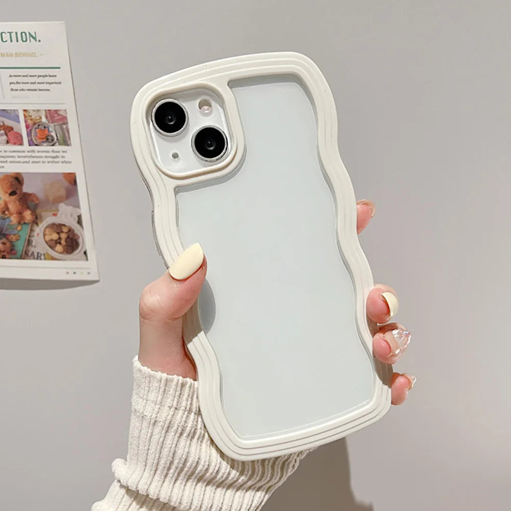 Cute Wavy Clear Case