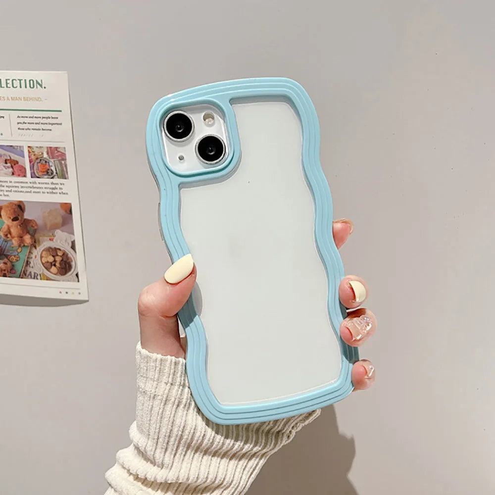 Cute Wavy Clear Case