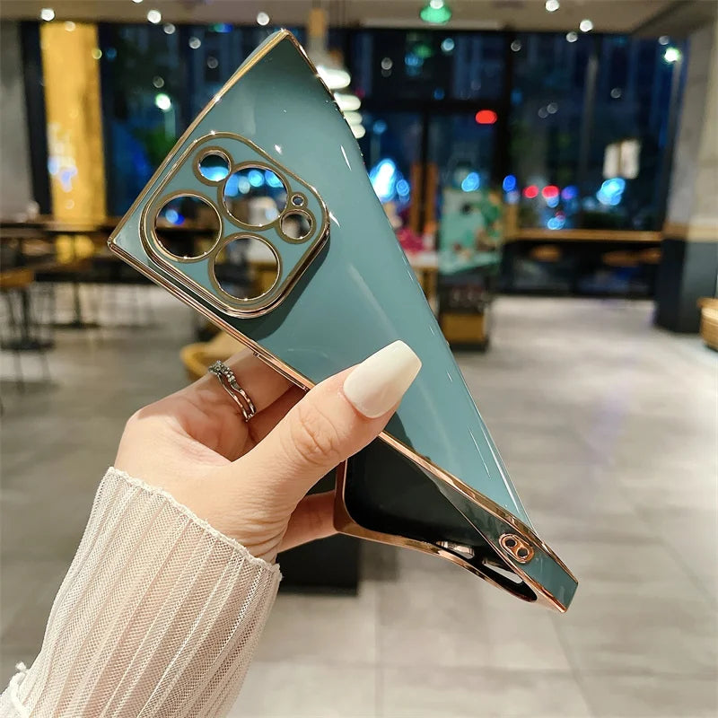 Gold Plated Square Case