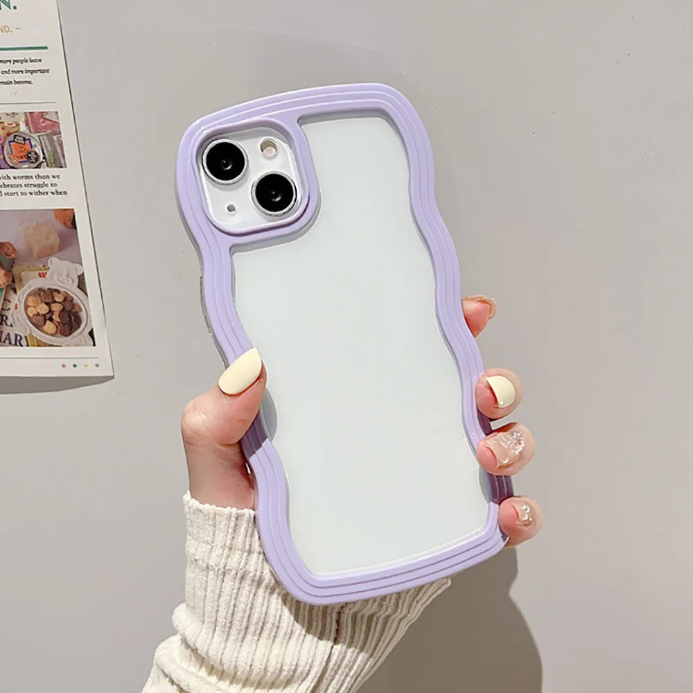 Cute Wavy Clear Case