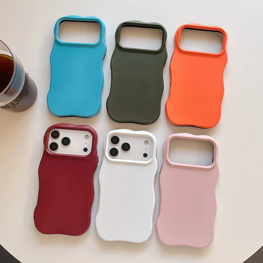 Solid Color Wavy Case