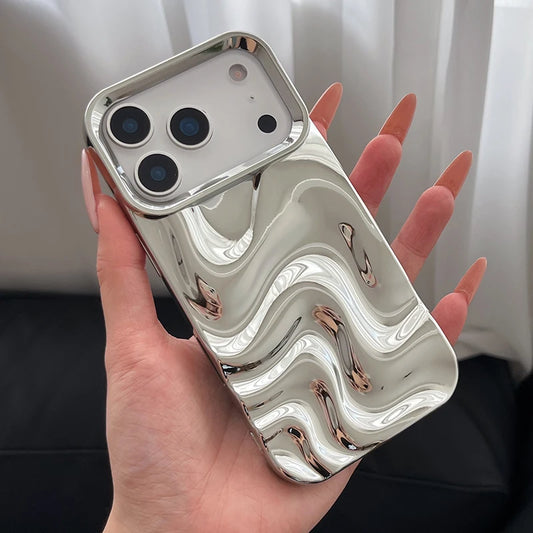 Chrome Wave Mirror Case