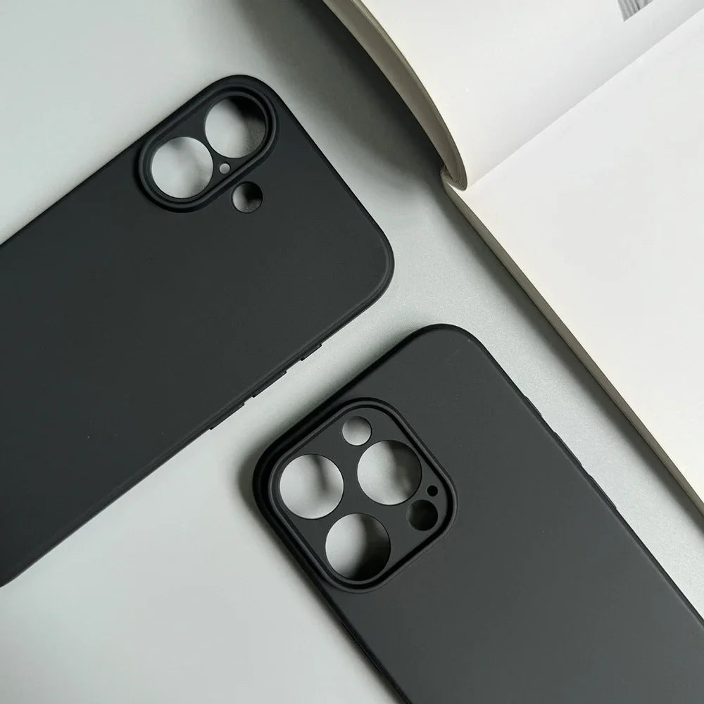 Black Silicone Matte Case