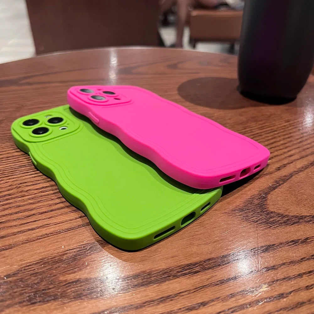 Candy Color Wavy Case