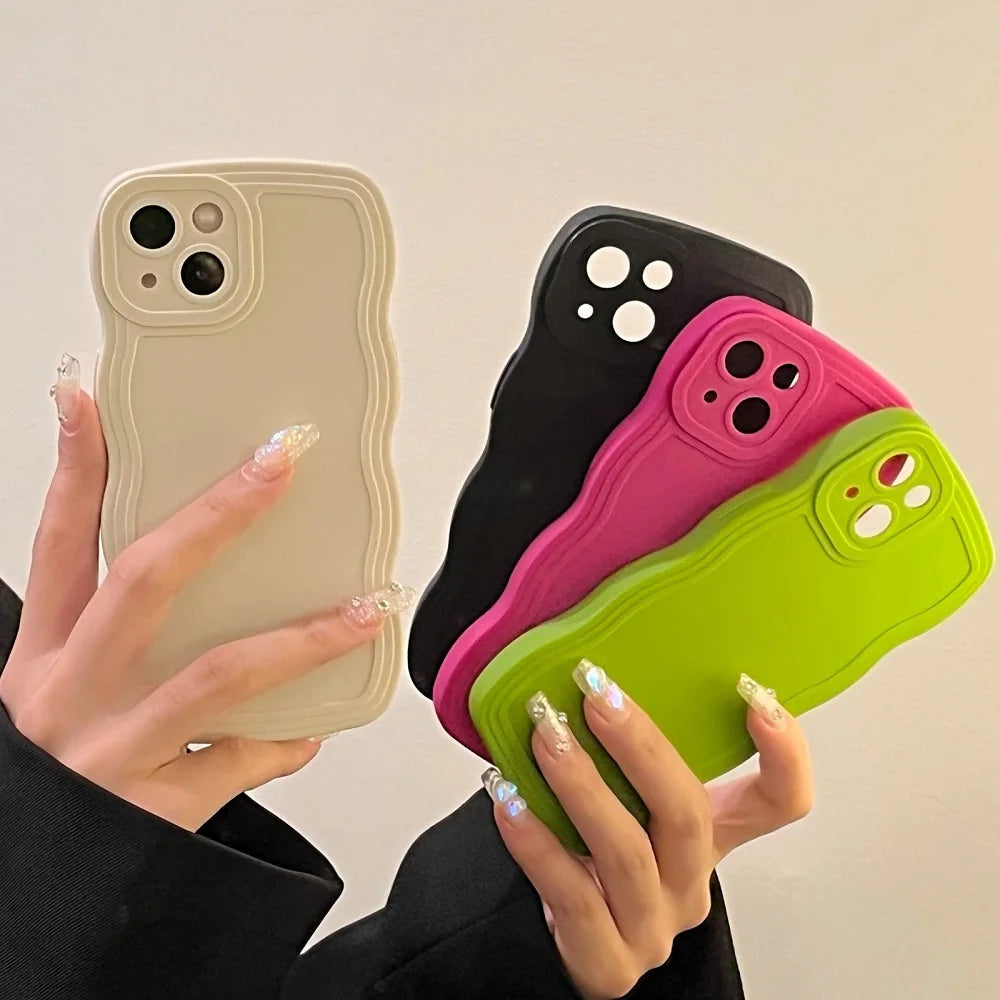 Candy Color Wavy Case