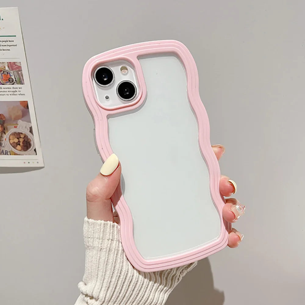 Cute Wavy Clear Case