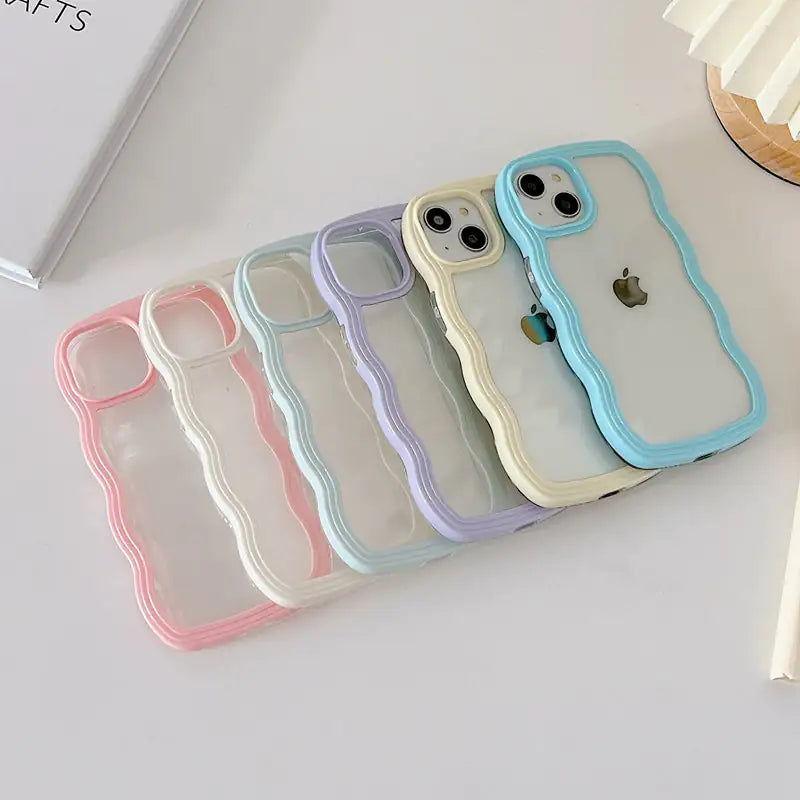 Cute Wavy Clear Case