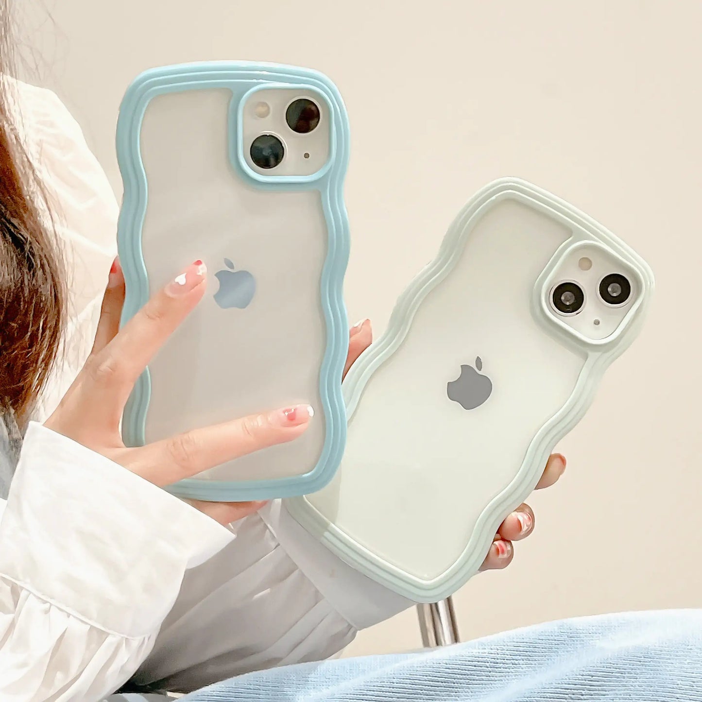 Cute Wavy Clear Case