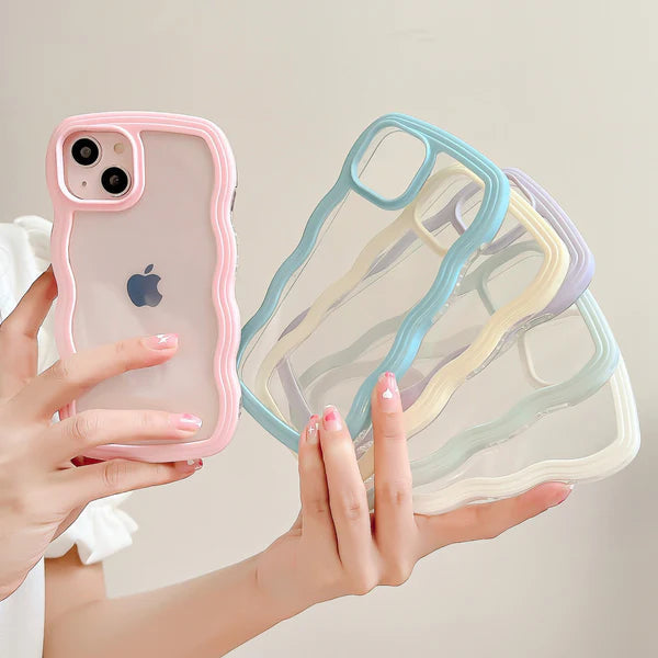 Cute Wavy Clear Case