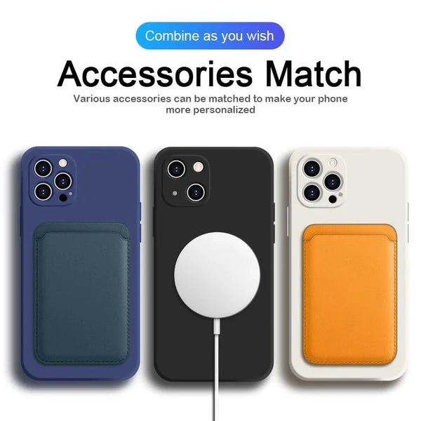 Blue Silicone MagSafe Case