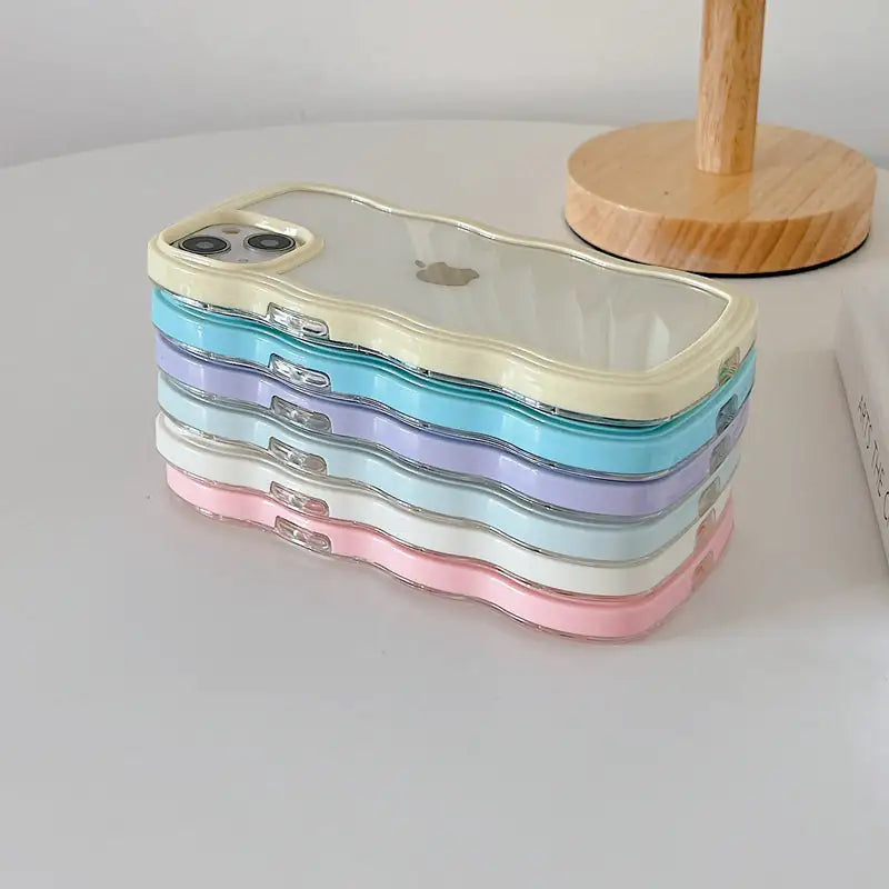 Cute Wavy Clear Case