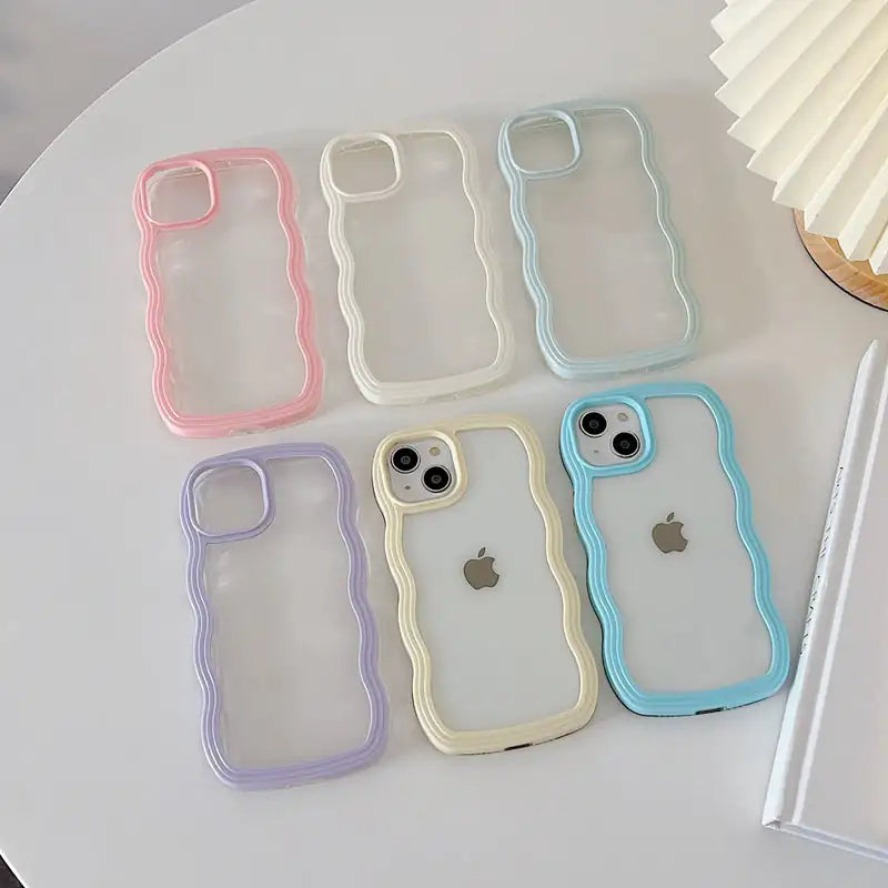 Cute Wavy Clear Case